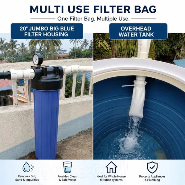 🚰 Water Tank Filter Bags – Pack of 3 | Crystal Clean Water | ₹599